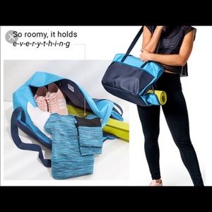 DSW gym bag and yoga mat!